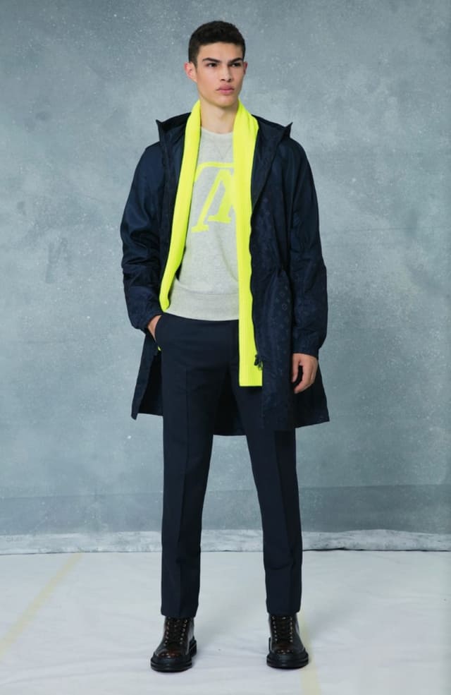 קולקציית בגדי הגברים לחורף 2018-2019 ל-Louis Vuitton בעיצובו של המנהל האמנותי קים ג'ונס. צילום: לואי ויטון מלטייר, אופנת גברים, בגדי גברים, אופנה, מגזין אופנה, מגזין אופנה ישראלי - 9