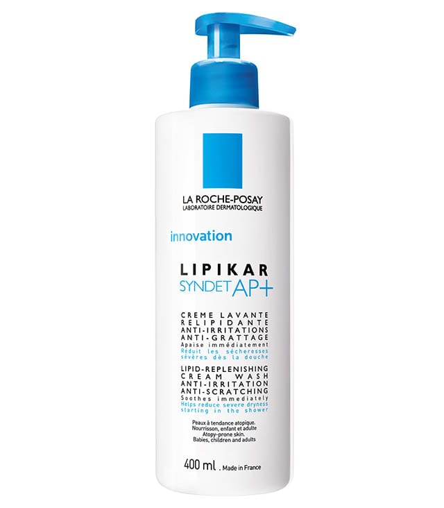 LIPIKAR-AP+-Syndet-400ml-לה רוש-פוזה סבון רחצה גוף לעור יבש מסדרת ליפיקאר המחיר 155 שח 400 מל צילום מוטי פישביין