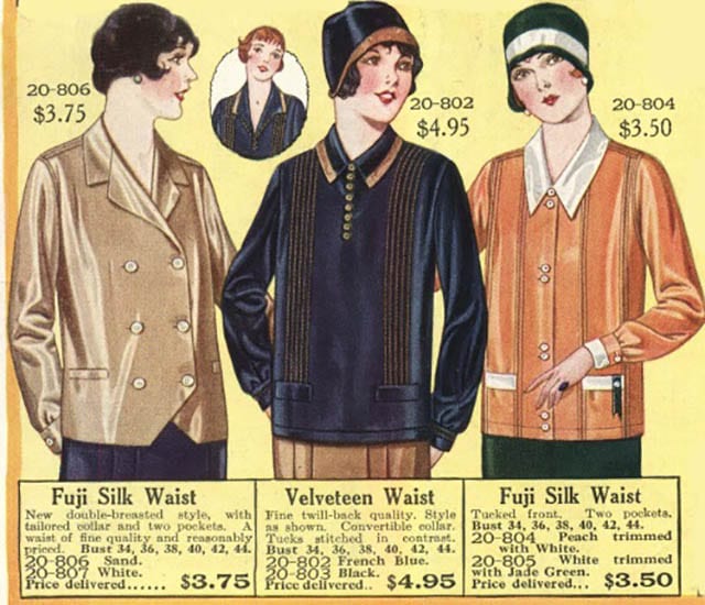 חולצות 1928. צילום: פינטרסט, כתבות אופנה