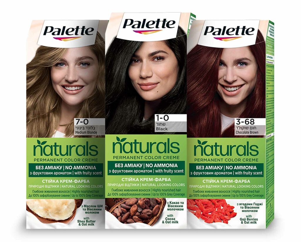 Palette naturals, צבע לשיער ללא אמוניה, מחיר 29.90, צילום יחצ הנקל-1