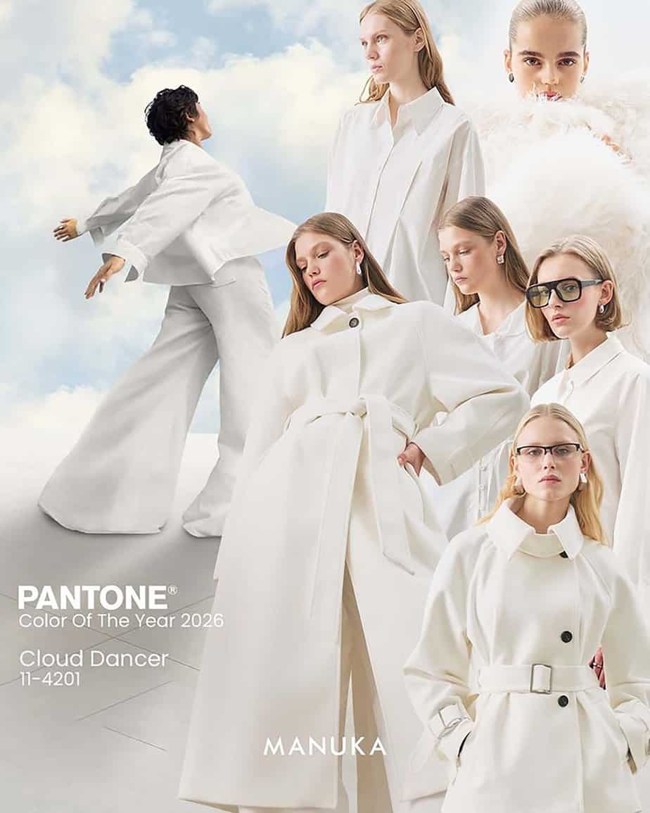 אופנה - פנטון. צבע השנה 2026 - לבן. צילום. פינטרסט